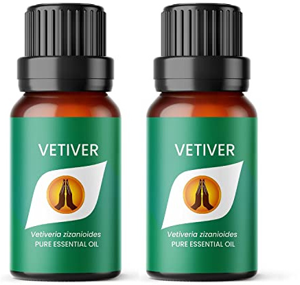 Aroma Energy Vetiver Essential Oil, 20ml (2x10ml Bottles)