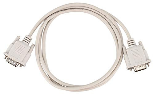 Tlilyy 1.4M RS232 DB9 9 pin macho a video VGA 15 macho adaptador cable gris