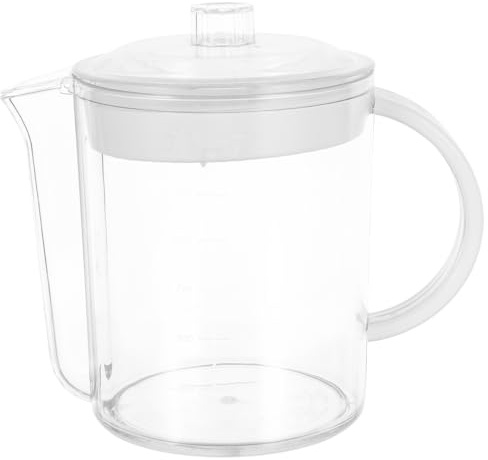 Luxshiny Separatore di grasso per sugo con filtro filtro 1500 ml separatore di salsa di vetro per olio da cucina barattolo di stoccaggio con misurazione olio separatore ciotola zuppa pentola divisa