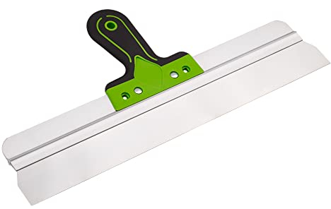 Mivos Spatola Larga in Acciaio INOX 400 x 60 mm - Spatola da Facciata per Grandi Superfici - Spatola per Intonaco e Sigillatura - Coltello per Rivestimenti - Made in EU