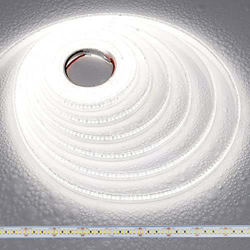JOYLIT 24V Tira LED Exterior 5M CE Prima 238LEDs/M 2750LM/M Alta Luminosidad 5000K Blanco Tiras Luces LED CRI 92+, 120W 2835 SMD Regulable Impermeable Light Strip para Comercial, Industrial