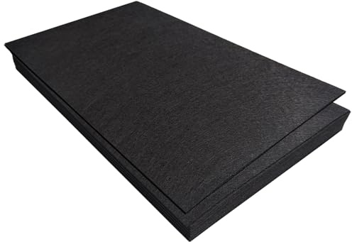 Jtnohx Feutrine, Tissu de Feutre 11 Pièces, Feutrine Loisir Creatif 17.78×28.7cm, Feuille de Feutre pour Couture (Noir)