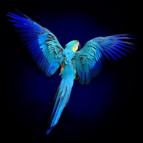 Pro-Art Glasbild Blue Parrot, 20x20 cm
