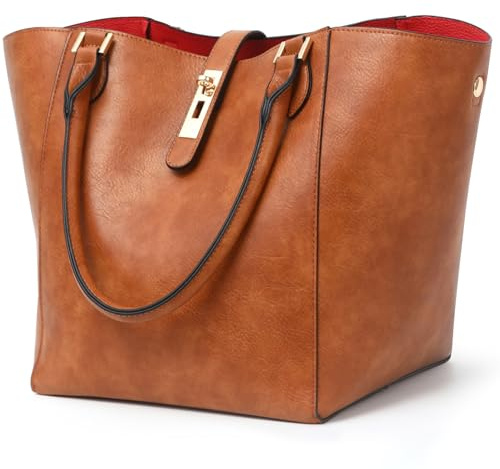 sqlp Large Work Tote Bag for Women Leather Designer Handbags Big Travel bucket bags Ladies Shoulder Bag