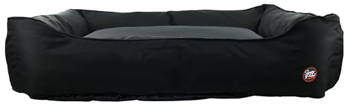 Ancol Waterproof Dog Bed in Black - Comfortable Outdoor Pet Pad Sleeping Place - Garden Puppy Blanket Mat - 84 x 105cm XL