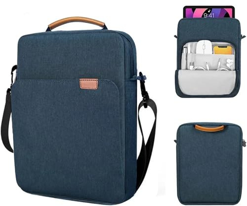 Surfplatta fodral surfplatta väska fodral universell laptopväska handväska bärbar datorväska dragkedja fodral för surfplatta (blå, 12-13,3 tum)