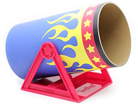 HAYPIGS Meerschweinchen Zubehoer und Spielzeug - Cavy Cannonball Tunnelwippe im Zirkus-Look - Meerschweinchen Tunnel – Spielzeug für Frettchen – Ratten Zubehör – Spielzeug für Kleintiere