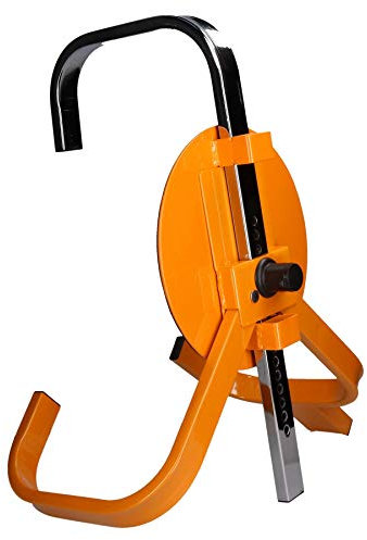 Maypole 8-10 Inch Universal Wheel Clamp Suitable for Small Trailers with Tyre Width 120 mm to 140 mm Diameter 400 mm to 550 mm, Yellow