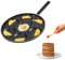 GAESHOW Pancake Pan, Non Stick Mini Crepe Pan with Handle, 7 Hole Frying Pan Fried Eggs Cooking Kitchen Cookware for Gas and Electric Ceramic Stoves