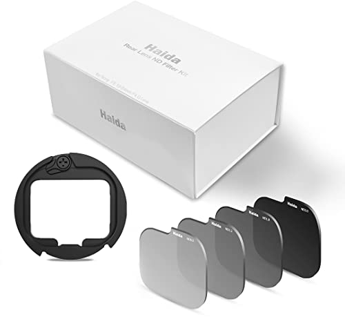 Haida Ensemble de Filtre ND pour Objectif Arrière - ND8 ND16 ND64 ND1000 Kit de Filtres à Densité Neutre avec Bague d'adaptation pour Objectif Sony FE 12-24mm F4 G