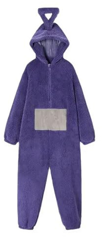 cutecool Halloween Pyjamas Jumpsuit Costume Onesie Pajamas Unisex Animal One-piece Costume Homewear Sleepwear Party (UK, Alpha, S, Regular, Regular, Purple Teletubbies)