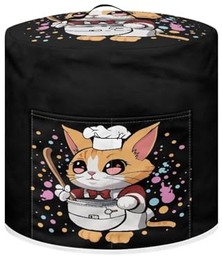 Nopersonality Copertura per fornello di riso a forma di gatto carino per elettrodomestici elettrici da cucina, antipolvere, lavabile, per mantenere pulito, compatibile con la maggior parte dei