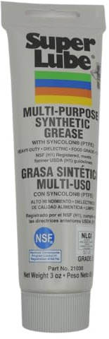 Superlube grasa sintética de alta calidad y aceite con PTFE, excelente protección y lubricación contra la corrosión, el óxido y el desgaste. (21030 - grasa sintética 85g)