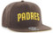 47 Brand San Diego Padres Script Sure Shot Captain Snapback Cap MLB Forty Seven