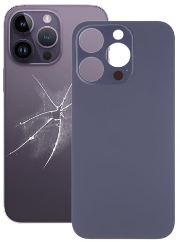 Ersatzglas Rückseite kompatibel mit iPhone 14 Pro lila Backcover (lila)