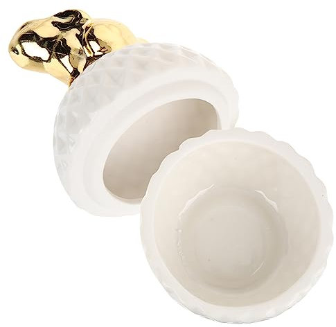 FOMIYES Boîte À Bijoux En Céramique Organiseur De Bijoux Mini Conteneurs Étui De Rangement Pour Jouets Petit Organiseur Porte-Bijoux De Mariage Conteneur À Bijoux En Porcelaine