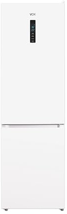 VOK Frigorífico Combi 2 Puertas de 335 L en Blanco - 195,3 cm, Total No-Frost, Bajo Consumo, Sistema Multi Airflow, Display en Puerta, Puerta Reversible