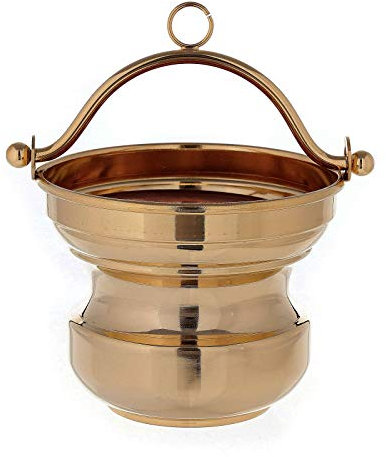 Holyart Cubo Agua bendita de latón Dorado 24 k