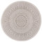 Northrugs Porto In- und Outdoor Teppich Rund – Runder Wendeteppich Wasserfest Mandala Design Flachgewebe Teppich Wetterfest für Balkon, Terrasse, Garten, Wohnzimmer in Linen, ⌀100cm