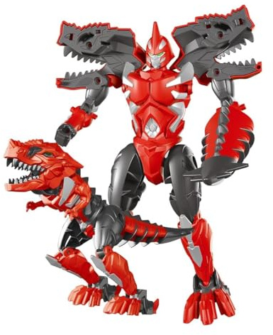 Robot Trasformabile Dinosauro Dino Robot Trasformabile Robottino Grande Giocattolo Bambini Tirannosauro Triceratopo Jurassic Dino Bot Mech,Colori e Soggetti Assortiti Soggetto Casuale