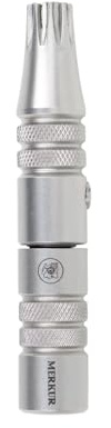 MERKUR Nose & Ears Hair Trimmer, Safe Hair Removal Tool for Men & Women, Twist and Cut Mechanism, Stainless Steel Clip, Easy to Clean, Battery-Free
