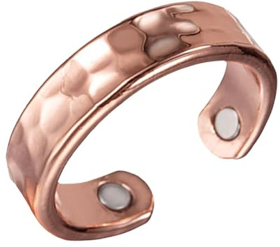 Koppar Mode Dam Ring, Koppar Ringar för Dam Män Bekväma magnetiska ringar