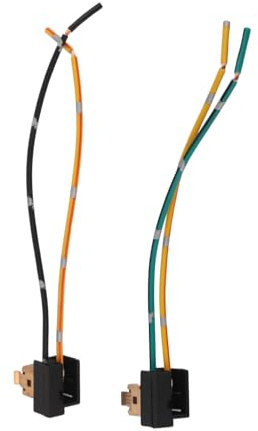 Tomvorks Adaptateur de Prise de Phare H1, Connecteur D'ampoule de Lampe de Voiture pré-câblé pour Plug and Play Direct, Mise à Niveau du Harnais avec Matériau Métallique en Plastique