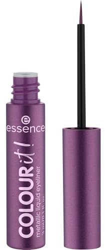 essence COLOUR it! metallic eyeliner liquido, Ultra pigmentato, metallica (3ml)