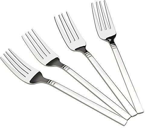 Fiazony 12-Piece Stainless Steel Dessert Forks, Small Fork