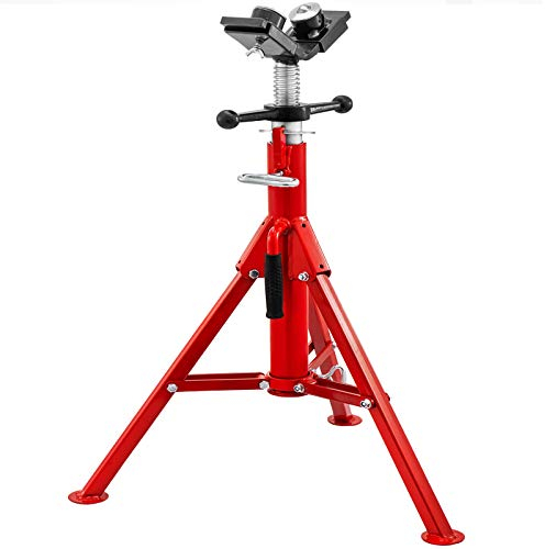 VEVOR Rohrstütze mit 2-Kugel-Transfer V-Kopf 1107A einklappbarer Rohrständer 4500LB Rohrstange höhenverstellbar