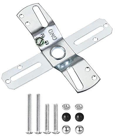 sourcing map Kit de barres transversales de 10,2 cm, support de montage universel pour éclairage avec vis et écrous