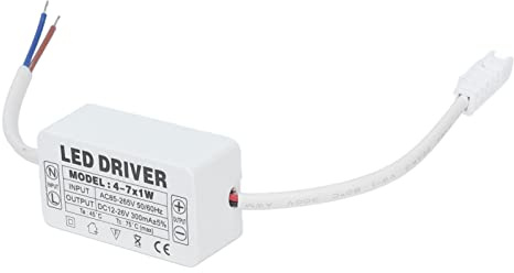 4-7X1W LED-Treiber Konstantstrom Netzteil Transformator Wasserdichter Netztransformator Adapter Eingang AC85-265V Ausgang DC12-26V