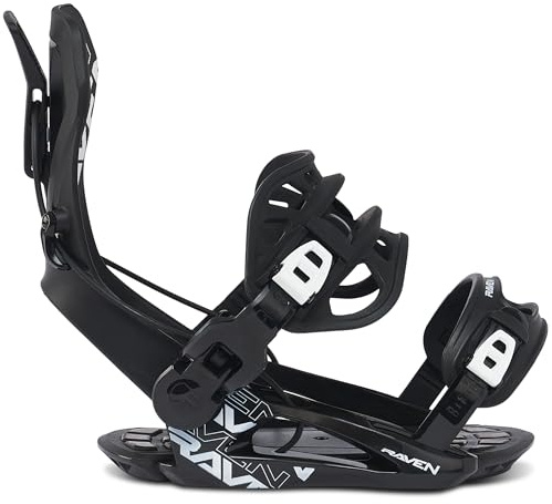 RAVEN Attacchi da Snowboard Fastec FT360 o Multientry FTM450, FTM500, GT Alu (FT360 Black, S (35-39))