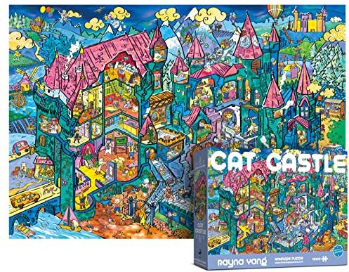 Antelope - 1000 Piece Puzzle for Adults, Cat Castle Jigsaw Puzzles 1000 Pieces, High Resolution, Matte Finish, Smooth Edging, No Dust Creative Artistic Puzzle