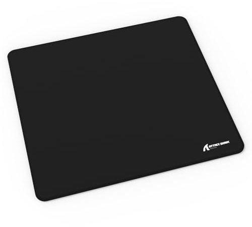 LexonElec x Attack Shark Mittelgroßes Gaming-Mauspad, Desktop-Mauspad Aus Superfeiner Faser, 17,32 x 15,75 x 0,078 Zoll, Optimiert Für Gaming-Sensoren, Wasserdichtes Mauspad Für E-Sport – Schwarz