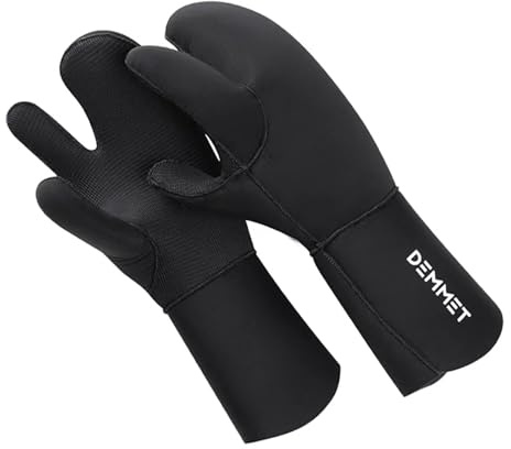 DEMMET Neopren Handschuhe 7MM DREI-Finger Tauchhandschuh Winter Beheizt Für Männer Frauen Taucher Neoprenanzug Schnorcheln Kanu Fahren Speerfisch Unterwasser Jagd (7MM, XXL)
