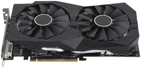 Ouitble AMD Radeon RX 580 8GB GDDR5 Grafikkarte 256-Bit 2048SP PC-Gaming-Grafikkarte mit PCI Express 3.0 X16 3×DisplayPort 1×DVI 1×HD-Multimedia-Schnittstelle für Desktop Computer