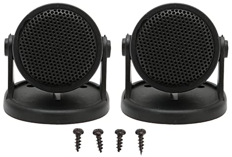 Hapivida Haut parleur Dôme Audio Voiture, 2 Pièces Enceintes 20W ABS 10W RMS 4-8Ω Impédance, Son Clair Installation Facile Universel pour Autoradio Systèmes Automobile