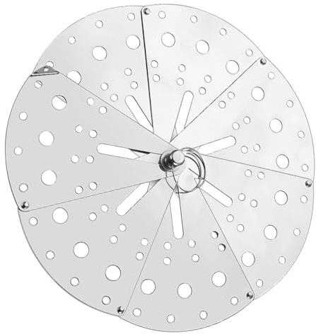 Ciieeo Copertura Regolabile Anti-Fuoriuscita in Acciaio Inox Coperchio Anti-Versamento Con Fori Per Vapore Per Pentole Da Cucina Accessorio Salvaschizzi Sicuro E Facile Da Usare