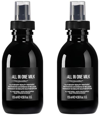 Leche capilar multifunción, acondicionador sin aclarado de 135 ml, spray alisador antiencrespamiento, sérum hidratante y abrillantador, apto para hombres y mujeres