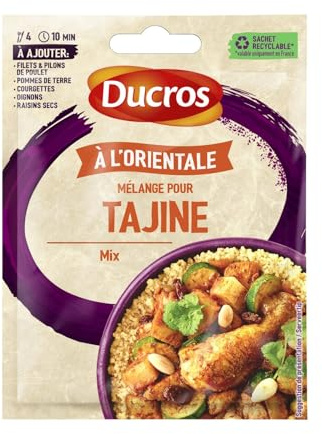 Épices pour tajine facile et savoureux — DUCROS Mélange tajine à l'orientale, 18g - Lot de 4