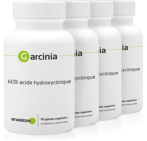 GARCINIA * PACK 3+1 GRATIS * 400 mg / 360 capsule * Titolata al 60% min in acido idrossicitrico (HCA)