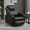 Thanaddo Elektrische Massagesessel Relaxsessel mit ärmefunktion und Vibration, TV Sessel mit Liegefunktion, mit USB, Liegefunktion Wärmefunktion,neu Schwarz