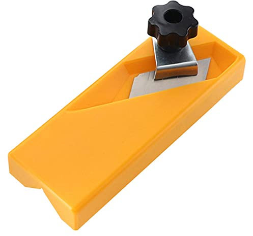 Plano de borde Chaflán Tablero de yeso Cepilladora de madera Carpintería Carpintero Herramienta de mano(Doble ranura)