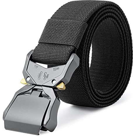 Tactical Belt,Work Belts for Men,Military Hiking Heavy Duty Belt for 1.5 Inch,Nylon Webbing Tool Belt,Gift with Quick Release Buckle