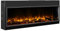 BALDERIA Amazona 56 Elektrokamin - Elektrischer Einbaukamin mit Heizung - realistischer 3D-Flammeneffekt, LED-Beleuchtung, Fernbedienung programmierbar, Timer, Thermostat - Schwarz