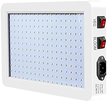 TFixol 1000W LED Grow Light för inomhusväxter 216 LEDs Full Spectrum Veg and Bloom Dual Switch IP65 Vattentät hängande växtodlingslampor för plantor Blommor Växthus
