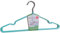 8 Kleiderbügel aus Metall mit Gummibeschichtung, rutschfest, platzsparend, robuste Drahtbügel in Pastellfarben, Organizer für Kleidung, Anzüge, T-Shirts, Hemden, Jacken (grün)