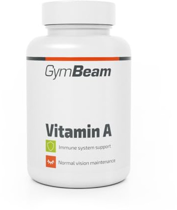 GymBeam Vitamin A - Retinol, 3000 µg pro Tagesdosis, unterstützung des Immunsystems, Haut, Sehkraft & Stoffwechsel, in Kapselform, Nahrungsergänzungsmittel für allgemeine Gesundheit