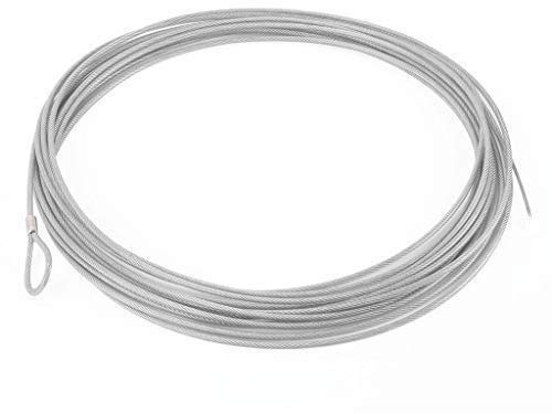 Cable para Tensar la Red de Padel de Acero Trenzado, Galvanizado y Plastificado - para Red de Padel de 12 M